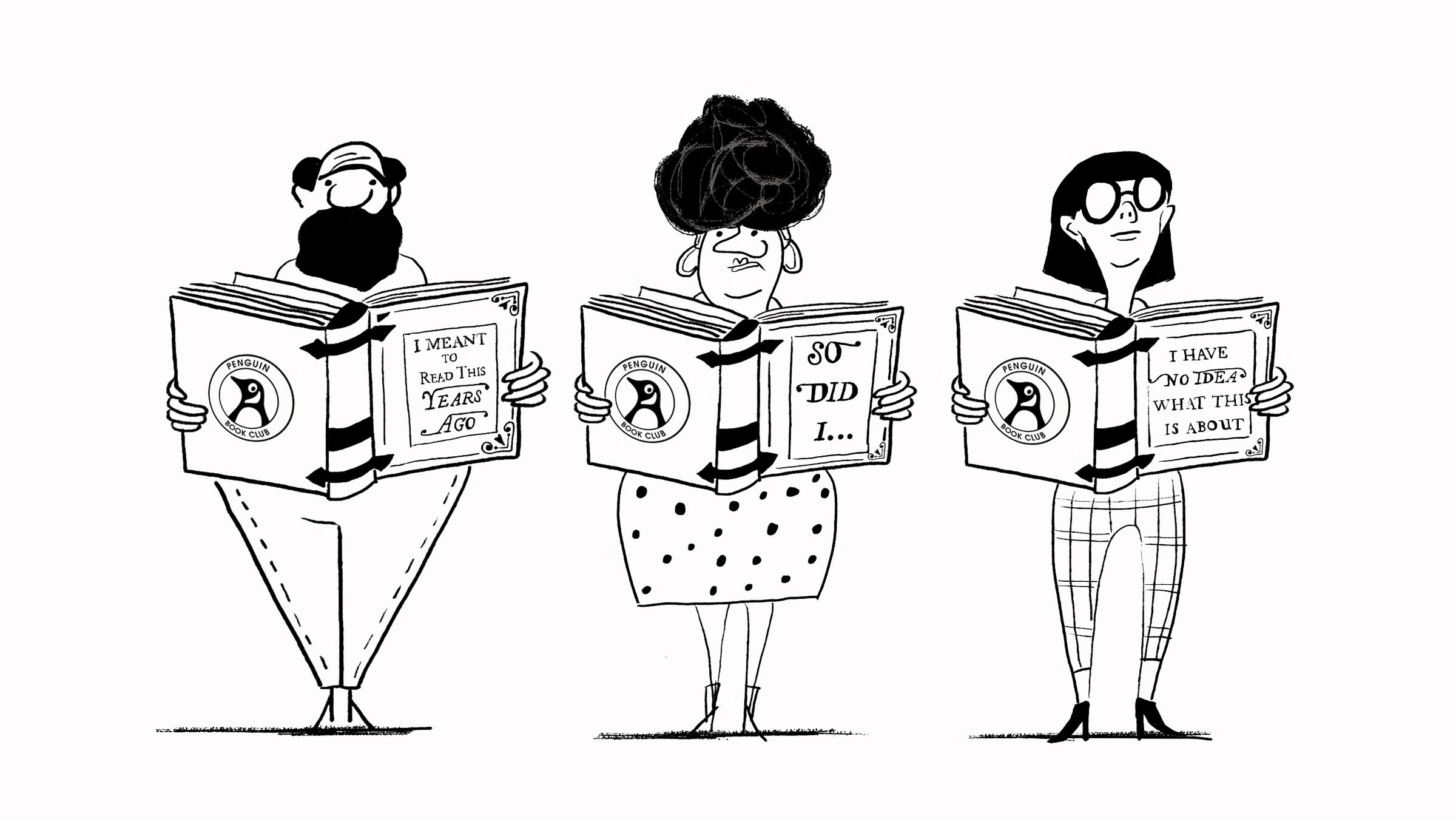 Penguin Book Club illustration